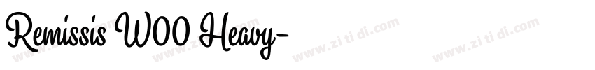 Remissis W00 Heavy字体转换